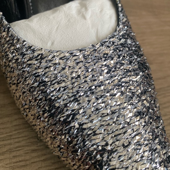 BALENCIAGA Silver Titanium Knife Mules - Picture 8 of 11